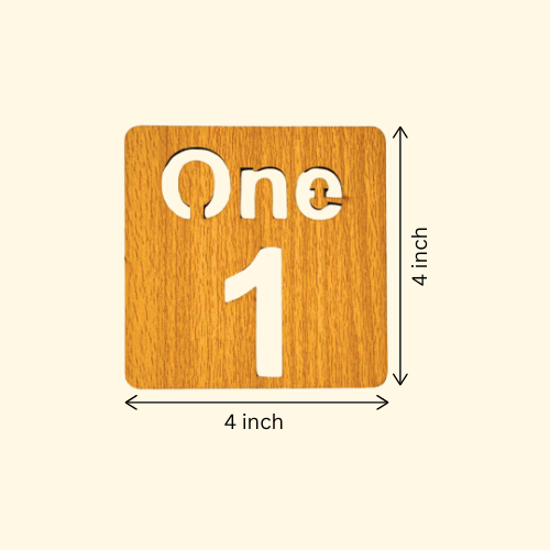 1-10 Counting Stencils with Puzzles (21 Pcs)