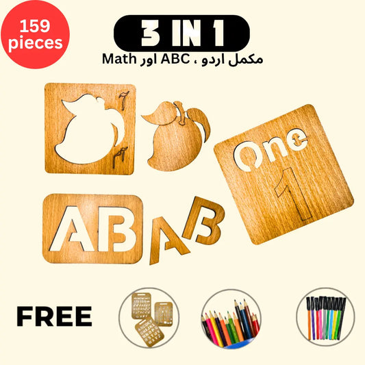 3in1 - 159 Pcs Best Learning Toys for Kids