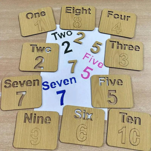 Counting Drawing and Puzzles Stencils ONE to TEN