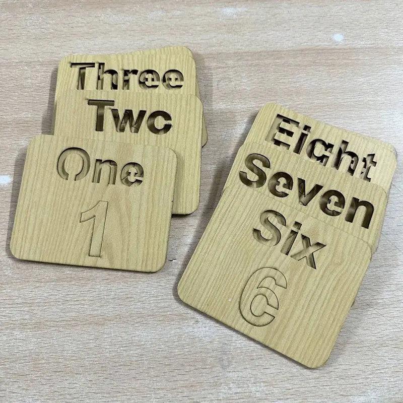 Counting Drawing and Puzzles Stencils ONE to TEN