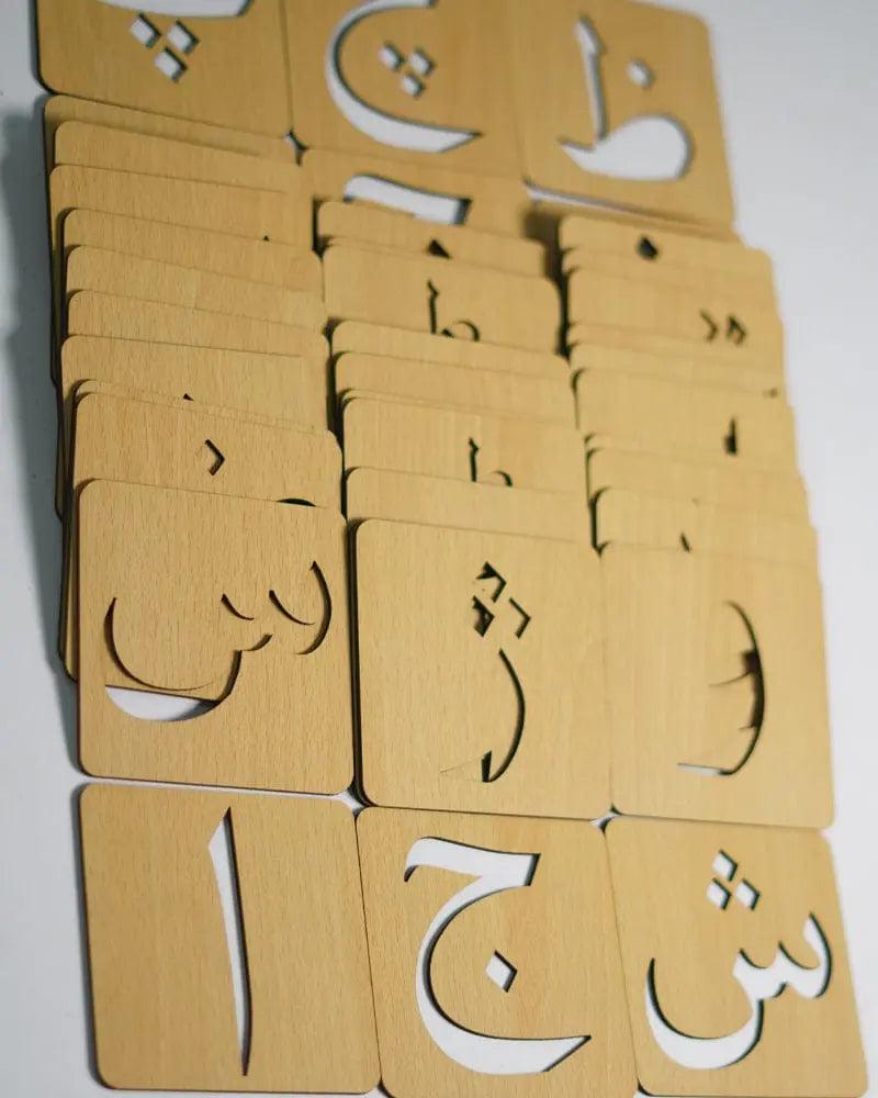 Urdu Drawing Stencils Alif-Bay-Tay Artistry Set – 38-Piece Collection